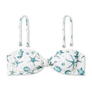 NWOT Agua Bendita X Target Seahorse Print Bikini Top  XXS